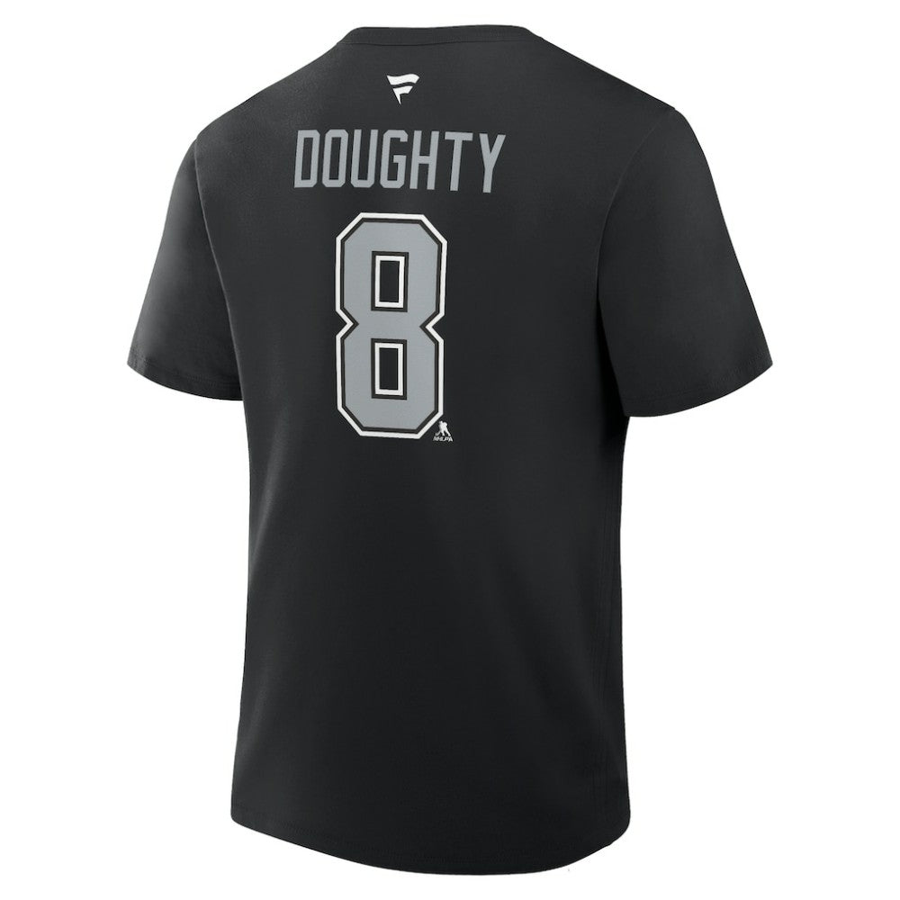 Drew Doughty Los Angeles Kings Fanatics Authentic Stack Name & Number T-Shirt - Black - NHL