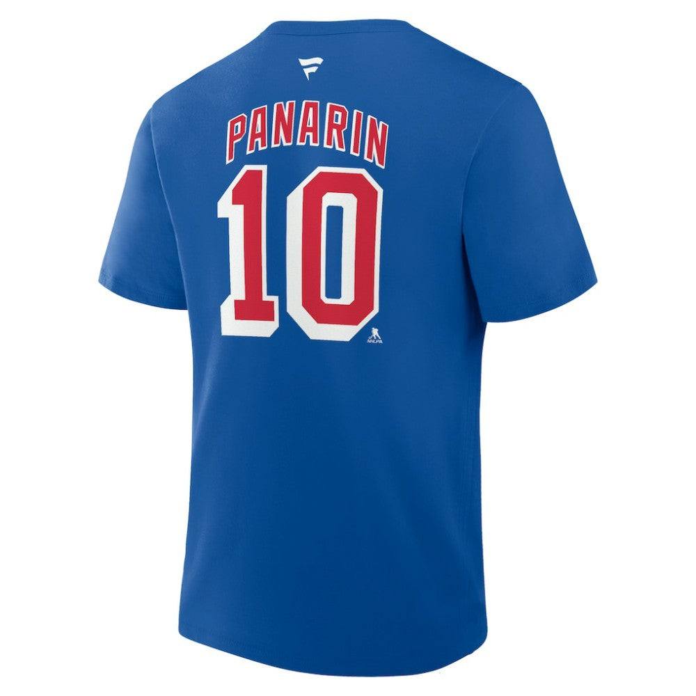 Artemi Panarin New York Rangers Fanatics Authentic Stack Name & Number T-Shirt - Blue - NHL