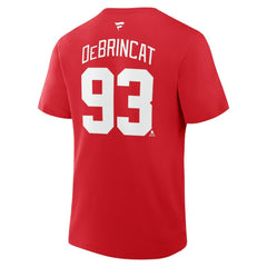 Alex DeBrincat Detroit Red Wings Fanatics Authentic Stack Name & Number T-Shirt - Red - NHL