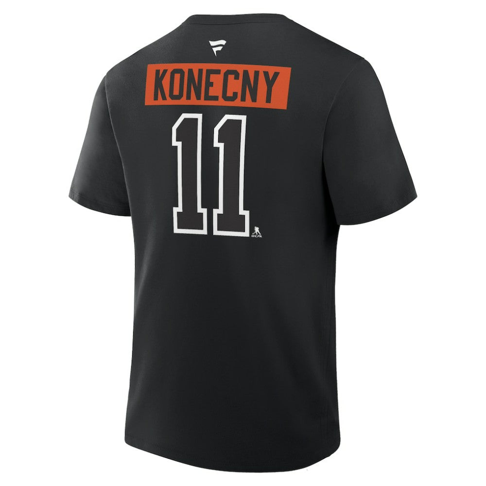 Travis Konecny Philadelphia Flyers Fanatics Authentic Stack Name & Number T-Shirt - Black - NHL