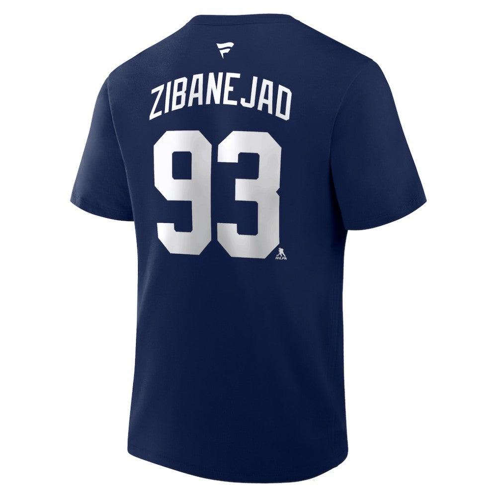 Mika Zibanejad New York Rangers Fanatics Authentic Stack Name & Number T-Shirt - Navy - NHL