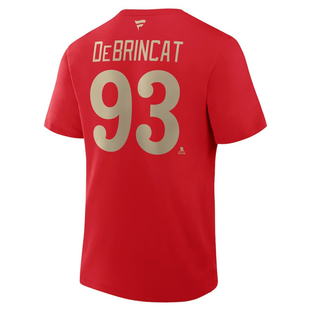 Alex DeBrincat Detroit Red Wings Fanatics Authentic Stack Name & Number T-Shirt - Red - NHL