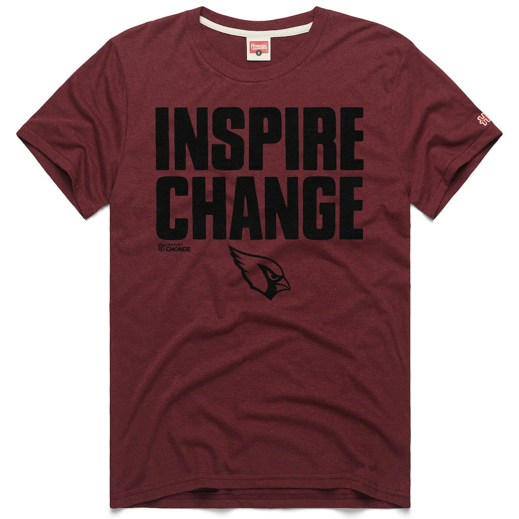 Arizona Cardinals Homage Unisex 2024 Inspire Change Tri-Blend T-Shirt Cardinal | NFL