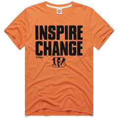 Cincinnati Bengals Homage Unisex 2024 Inspire Change Tri-Blend T-Shirt Orange | NFL