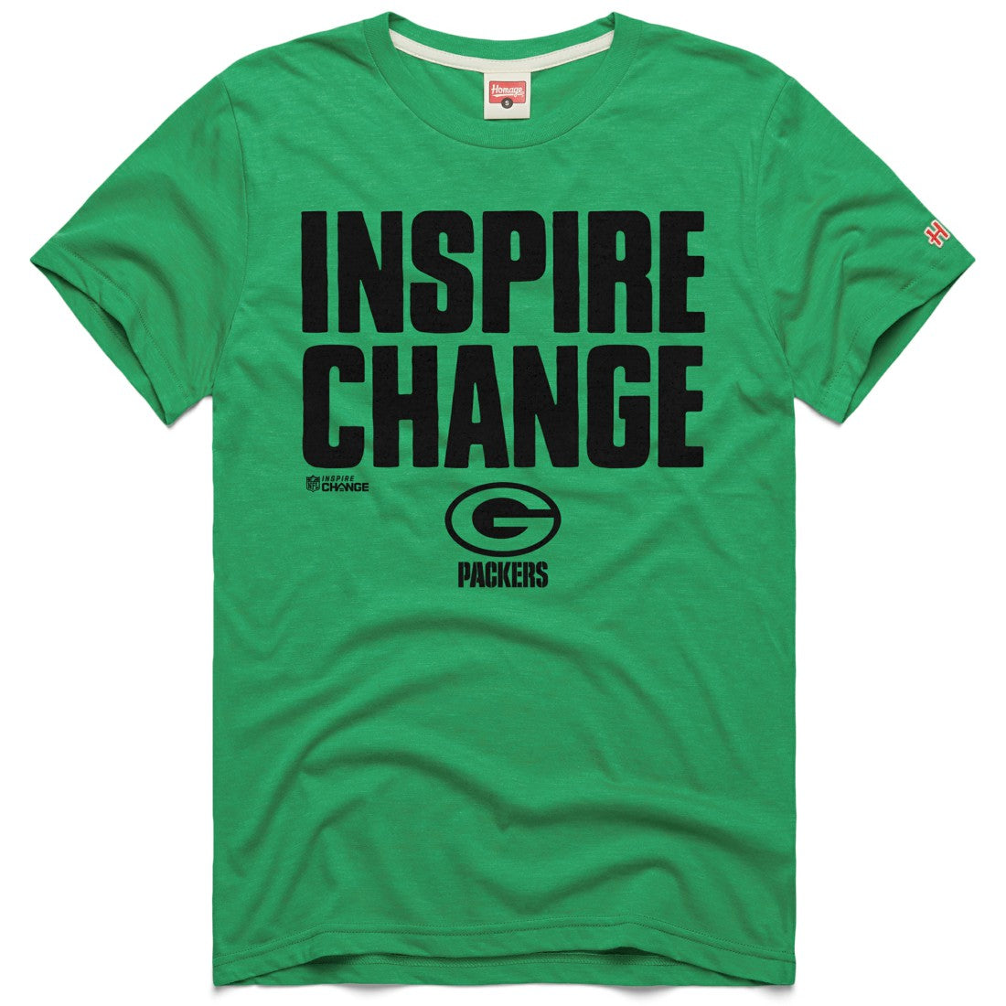 Green Bay Packers Homage Unisex 2024 Inspire Change Tri-Blend T-Shirt Green | NFL