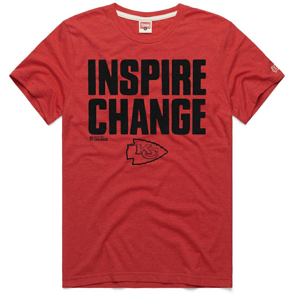 Kansas City Chiefs Homage Unisex 2024 Inspire Change Tri-Blend T-Shirt Red | NFL