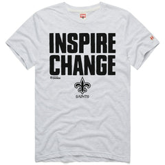 New Orleans Saints Homage Unisex 2024 Inspire Change Tri-Blend T-Shirt Ash | NFL