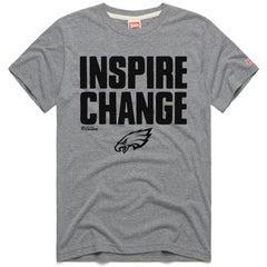 Philadelphia Eagles Homage Unisex 2024 Inspire Change Tri-Blend T-Shirt Gray | NFL