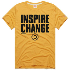 Pittsburgh Steelers Homage Unisex 2024 Inspire Change Tri-Blend T-Shirt Gold | NFL