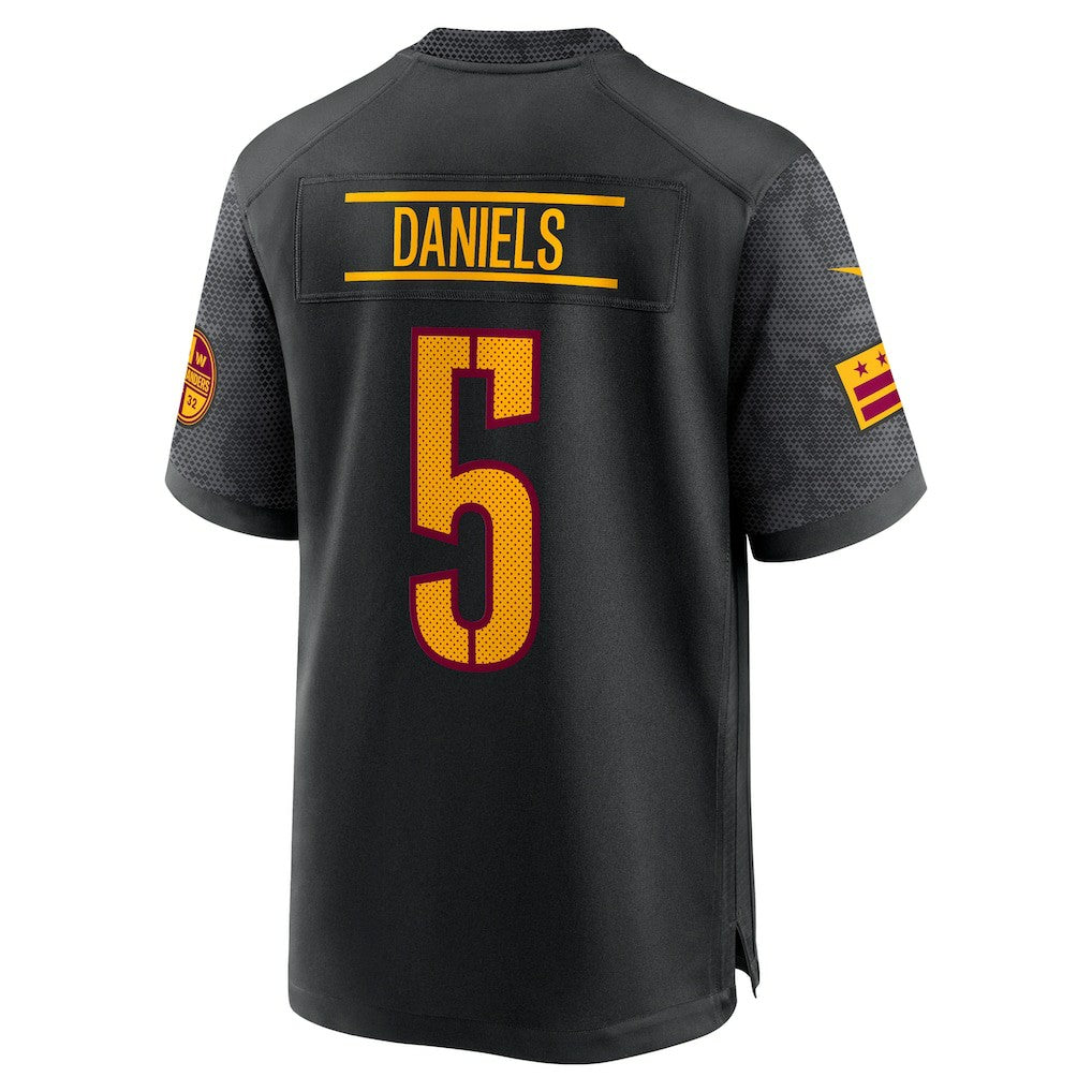 Jayden Daniels Washington Commanders Alternate Game Player Jersey Black | Nike for Sale