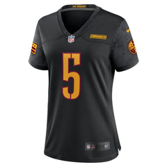 Jayden Daniels Washington Commanders Women's Alternate Game Player Jersey Black | Nike for Sale