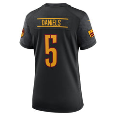 Jayden Daniels Washington Commanders Women's Alternate Game Player Jersey Black | Nike for Sale