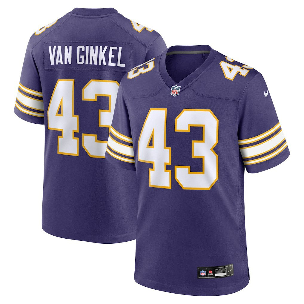 Andrew Van Ginkel Minnesota Vikings Alternate Game Jersey Purple | Nike for Sale