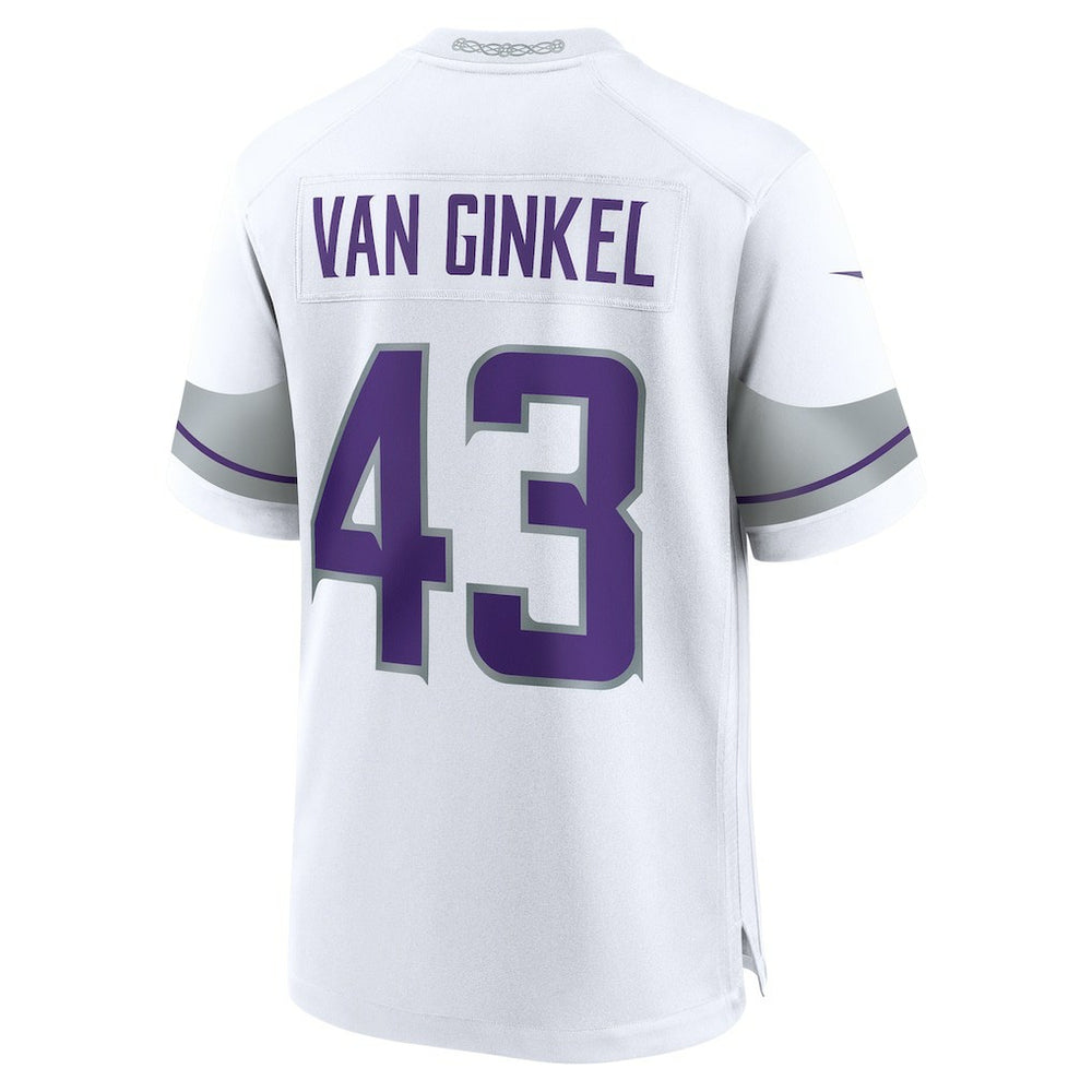 Andrew Van Ginkel Minnesota Vikings Alternate Game Jersey White | Nike for Sale
