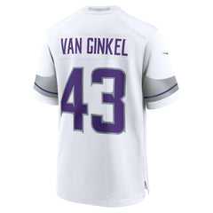 Andrew Van Ginkel Minnesota Vikings Alternate Game Jersey White | Nike for Sale