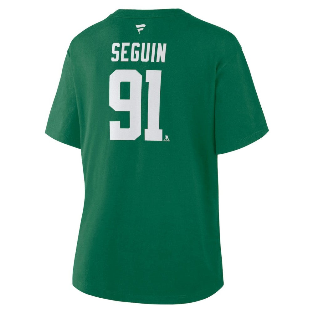 Tyler Seguin Dallas Stars Fanatics Women's Authentic Stack Name & Number T-Shirt - Kelly Green - NHL