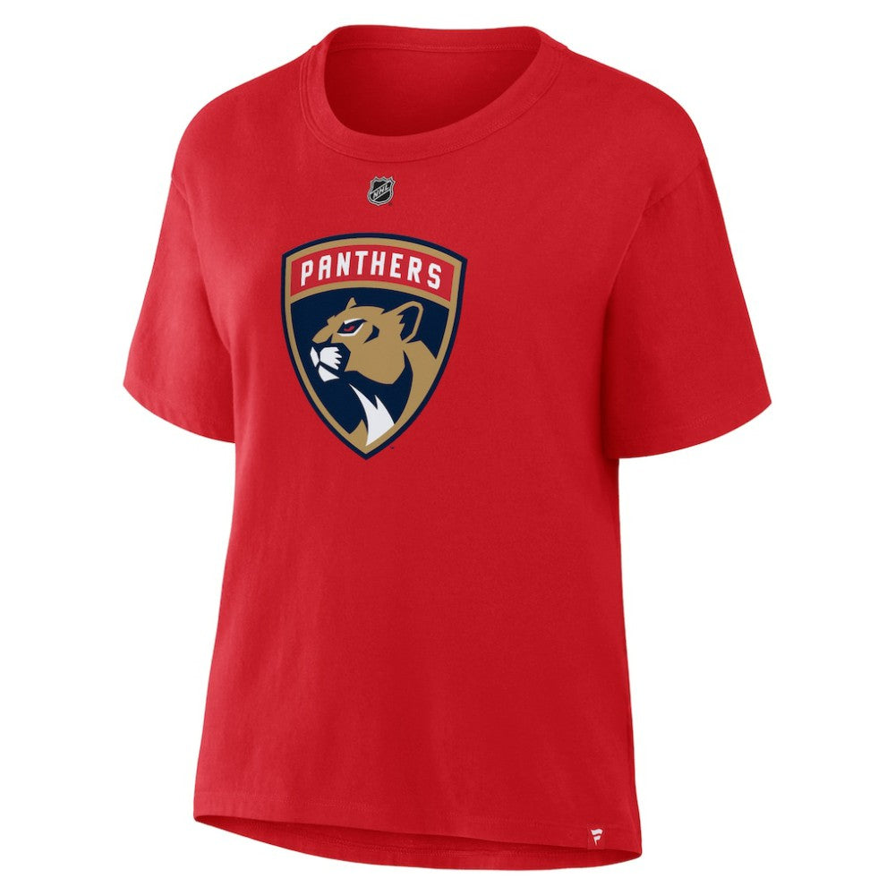 Matthew Tkachuk Florida Panthers Fanatics Women's Authentic Stack Name & Number T-Shirt - Red - NHL