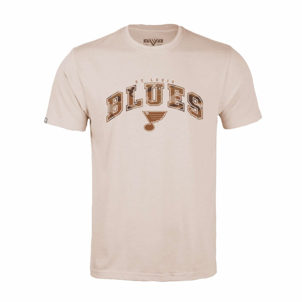 St. Louis Blues Levelwear Desert Camo Richmond Decoy T-Shirt - Khaki - NHL