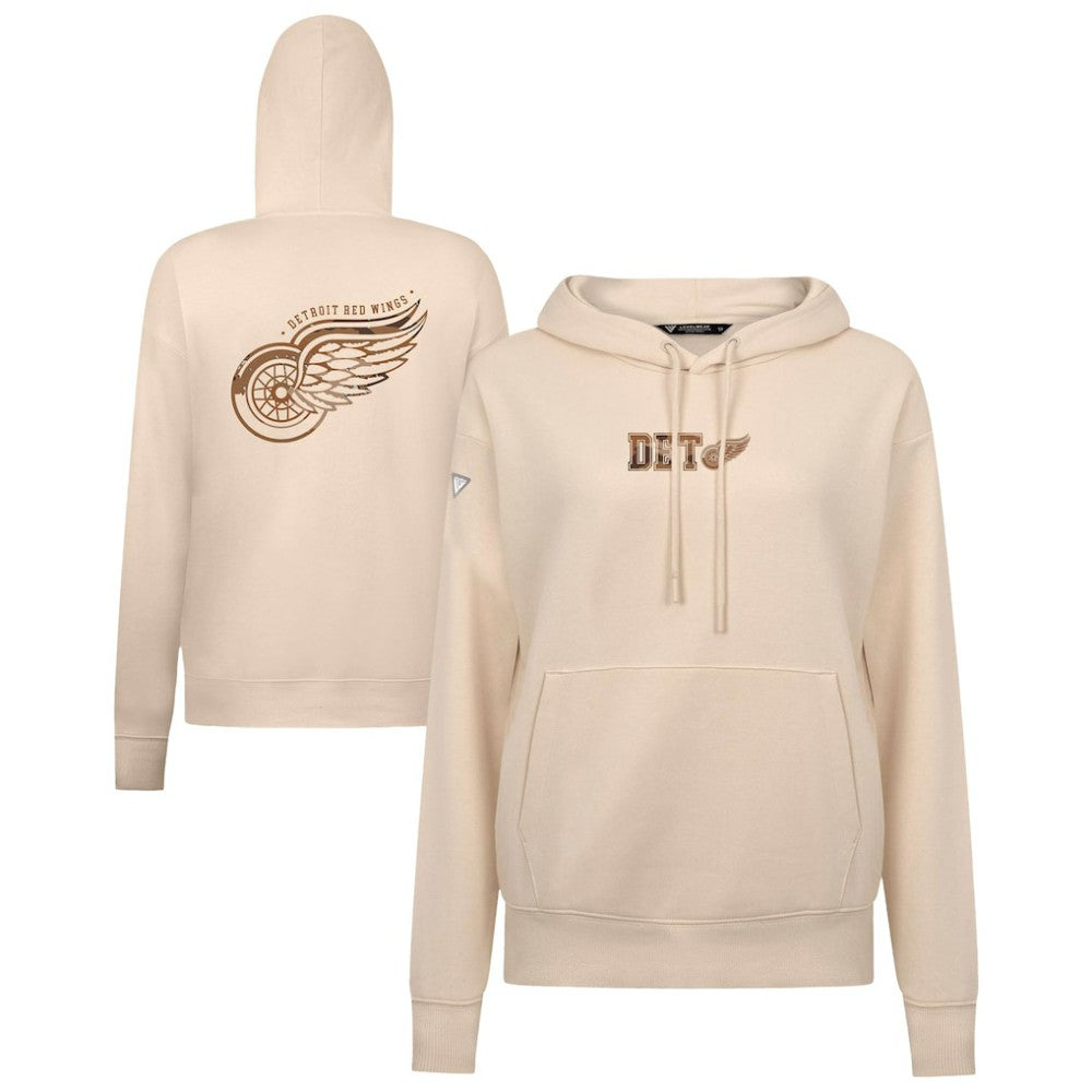 Detroit Red Wings Levelwear Women's Desert Camo Adorn Battalion Pullover Hoodie - Khaki - NHL