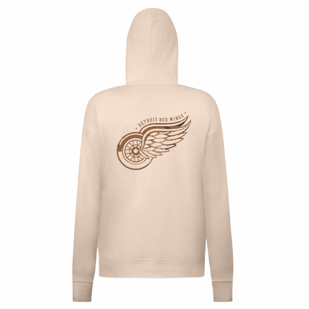 Detroit Red Wings Levelwear Women's Desert Camo Adorn Battalion Pullover Hoodie - Khaki - NHL