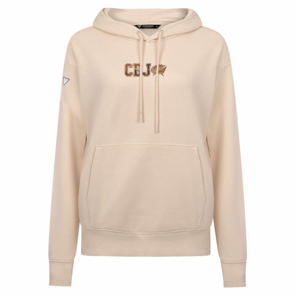 Columbus Blue Jackets Levelwear Women's Desert Camo Adorn Battalion Pullover Hoodie - Khaki - NHL