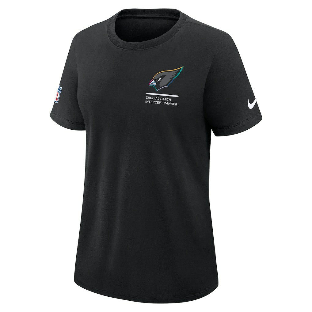 Arizona Cardinals Women's 2025 NFL Crucial Catch Tri-Blend Dri-FIT T-Shirt Black | Nike for Sale