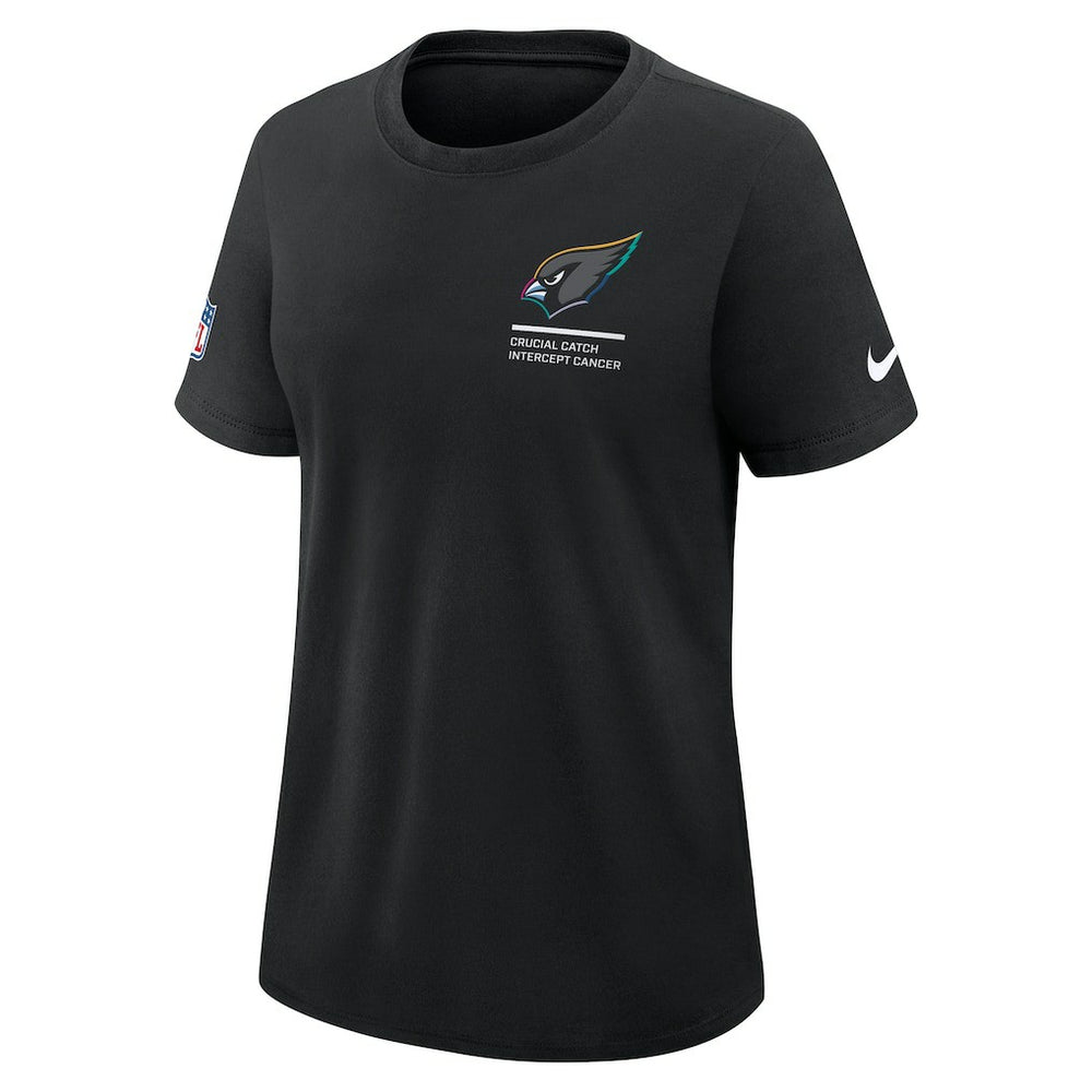 Arizona Cardinals Women's 2025 NFL Crucial Catch Tri-Blend Dri-FIT T-Shirt Black | Nike for Sale