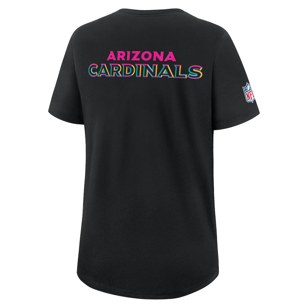 Arizona Cardinals Women's 2025 NFL Crucial Catch Tri-Blend Dri-FIT T-Shirt Black | Nike for Sale