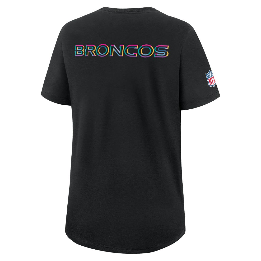 Denver Broncos Women's 2025 NFL Crucial Catch Tri-Blend Dri-FIT T-Shirt Black | Nike for Sale