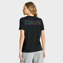 Indianapolis Colts Women's 2025 NFL Crucial Catch Tri-Blend Dri-FIT T-Shirt Black | Nike for Sale
