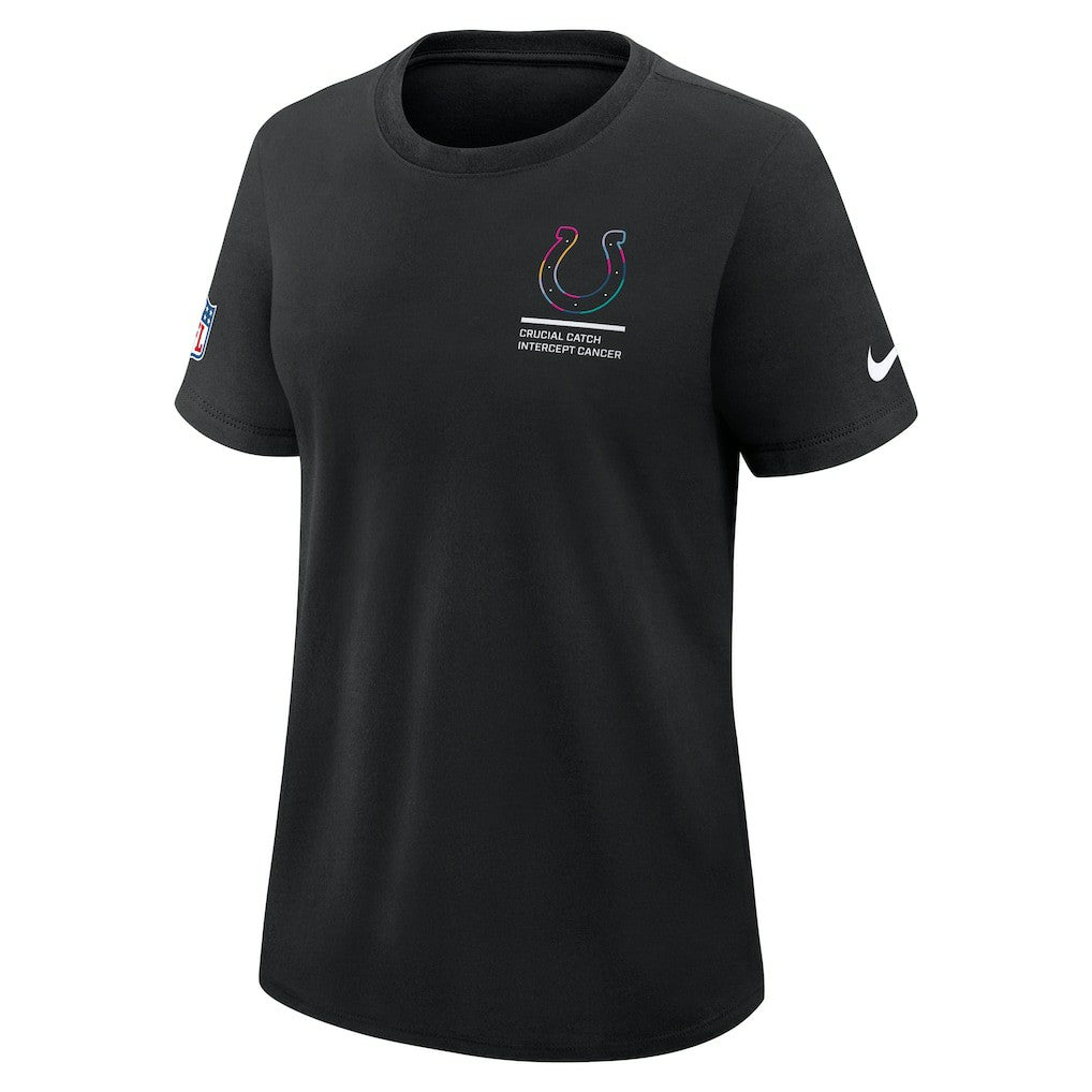 Indianapolis Colts Women's 2025 NFL Crucial Catch Tri-Blend Dri-FIT T-Shirt Black | Nike for Sale