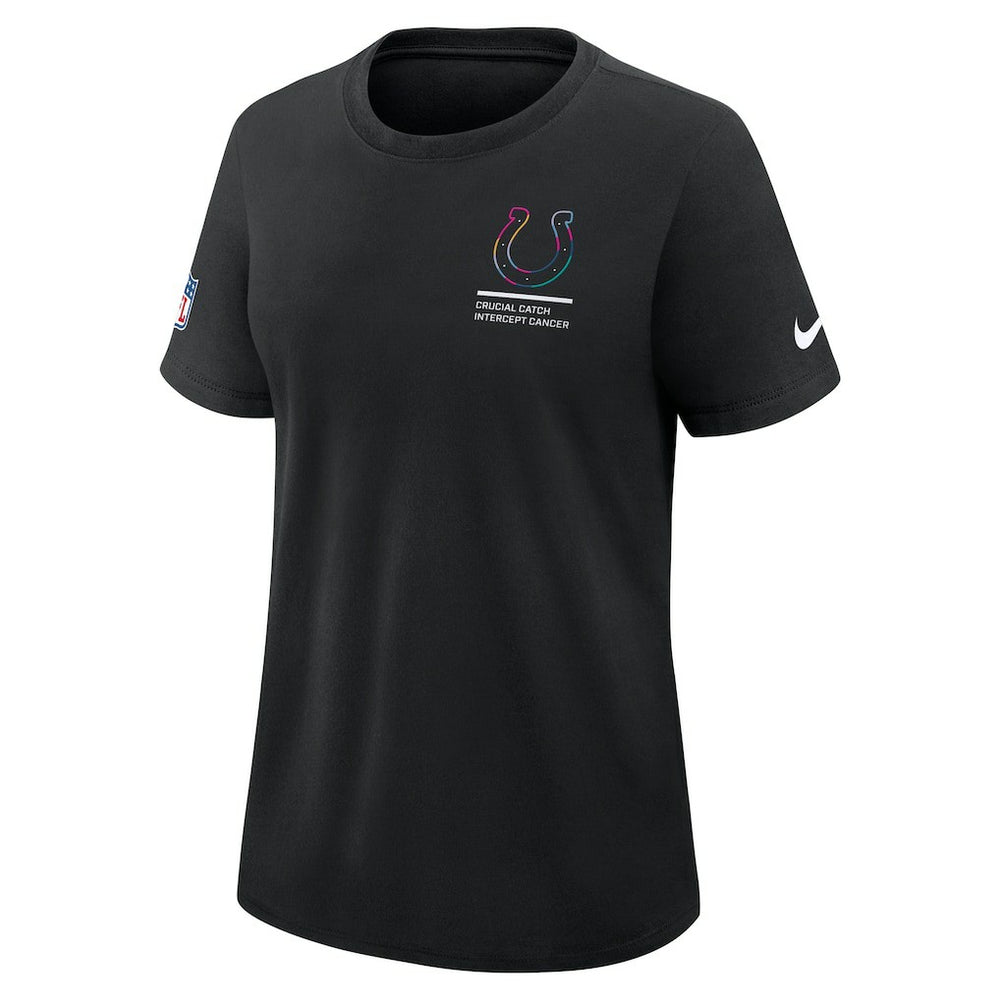 Indianapolis Colts Women's 2025 NFL Crucial Catch Tri-Blend Dri-FIT T-Shirt Black | Nike for Sale