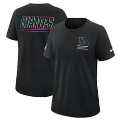 New York Giants Women's 2025 NFL Crucial Catch Tri-Blend Dri-FIT T-Shirt Black | Nike for Sale