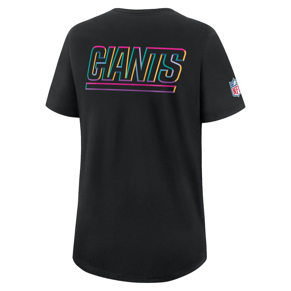 New York Giants Women's 2025 NFL Crucial Catch Tri-Blend Dri-FIT T-Shirt Black | Nike for Sale