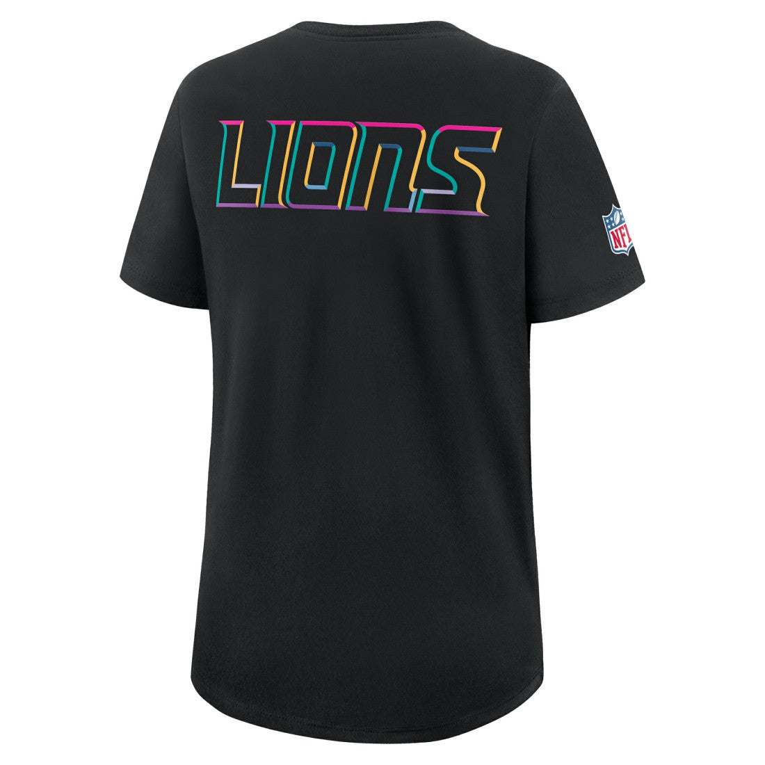 Detroit Lions Women's 2025 NFL Crucial Catch Tri-Blend Dri-FIT T-Shirt Black | Nike for Sale