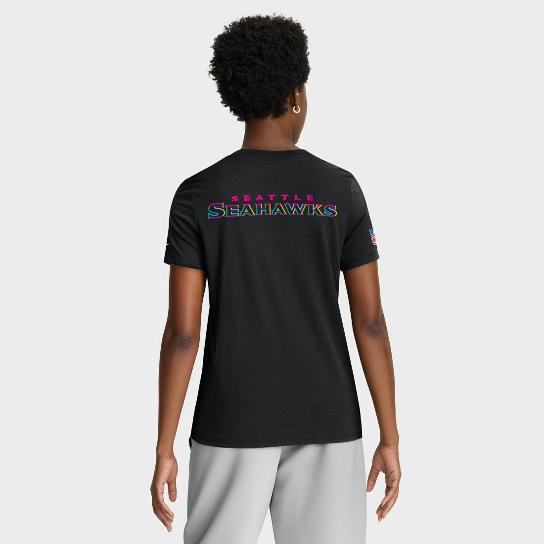 Seattle Seahawks Women's 2025 NFL Crucial Catch Tri-Blend Dri-FIT T-Shirt Black | Nike for Sale