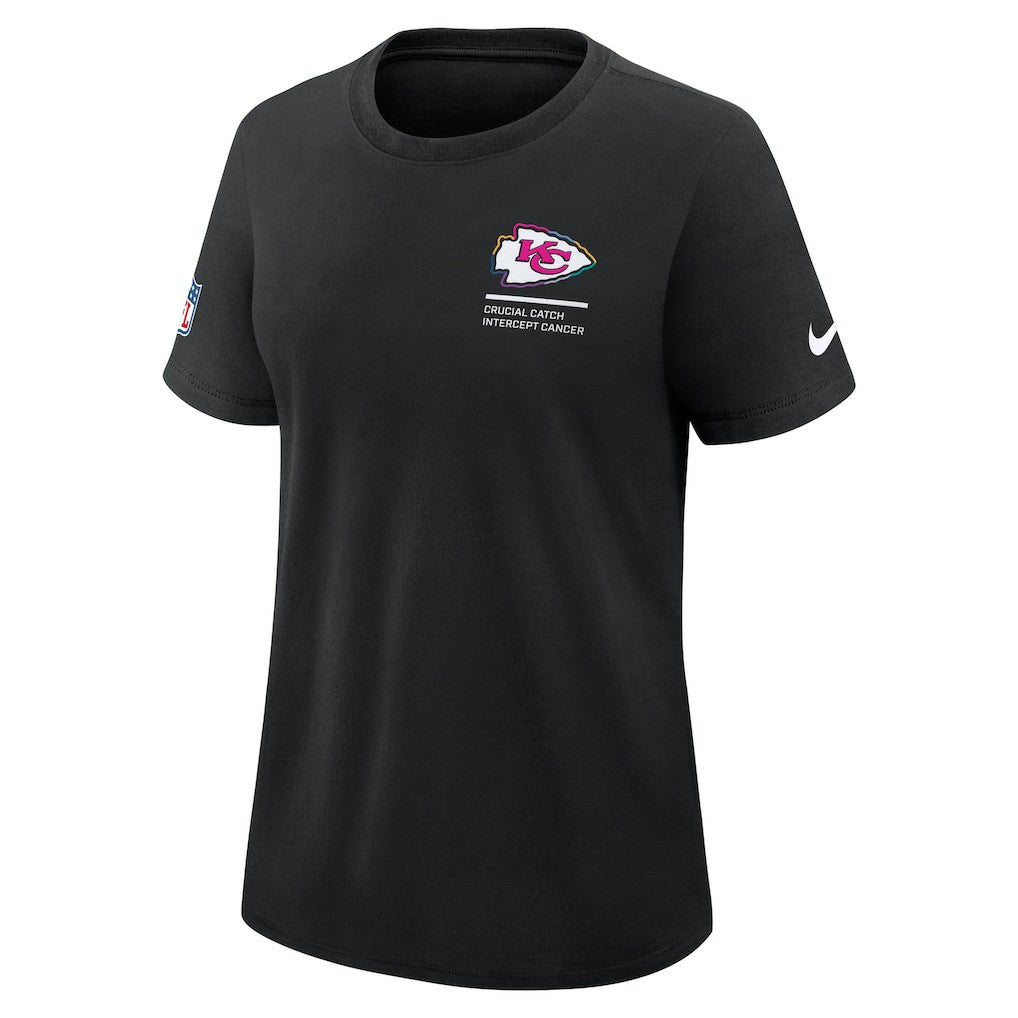 Kansas City Chiefs Women's 2025 NFL Crucial Catch Tri-Blend Dri-FIT T-Shirt Black | Nike for Sale