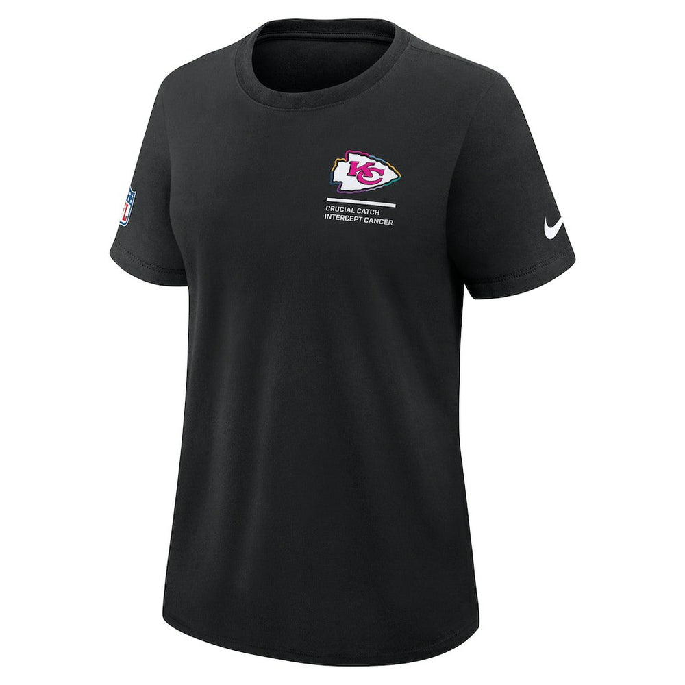 Kansas City Chiefs Women's 2025 NFL Crucial Catch Tri-Blend Dri-FIT T-Shirt Black | Nike for Sale