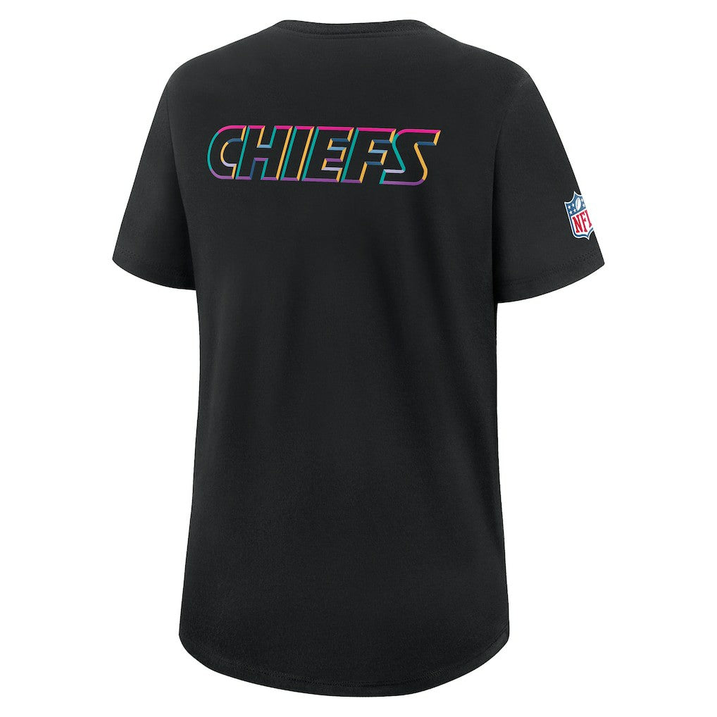 Kansas City Chiefs Women's 2025 NFL Crucial Catch Tri-Blend Dri-FIT T-Shirt Black | Nike for Sale