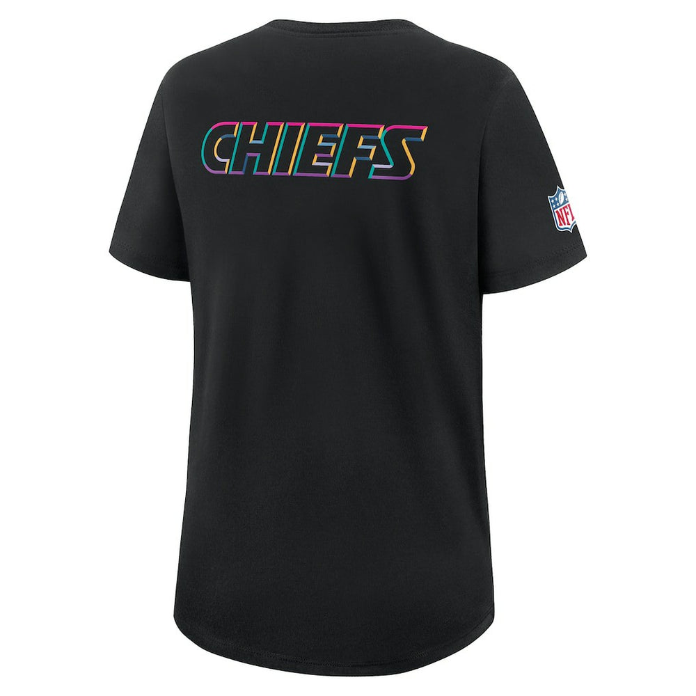 Kansas City Chiefs Women's 2025 NFL Crucial Catch Tri-Blend Dri-FIT T-Shirt Black | Nike for Sale