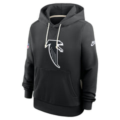 Atlanta Falcons Women's Throwback Sideline Standard Issue Dri-FIT Hoodie Black | Nike for Sale