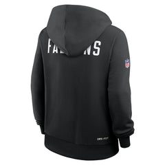 Atlanta Falcons Women's Throwback Sideline Standard Issue Dri-FIT Hoodie Black | Nike for Sale