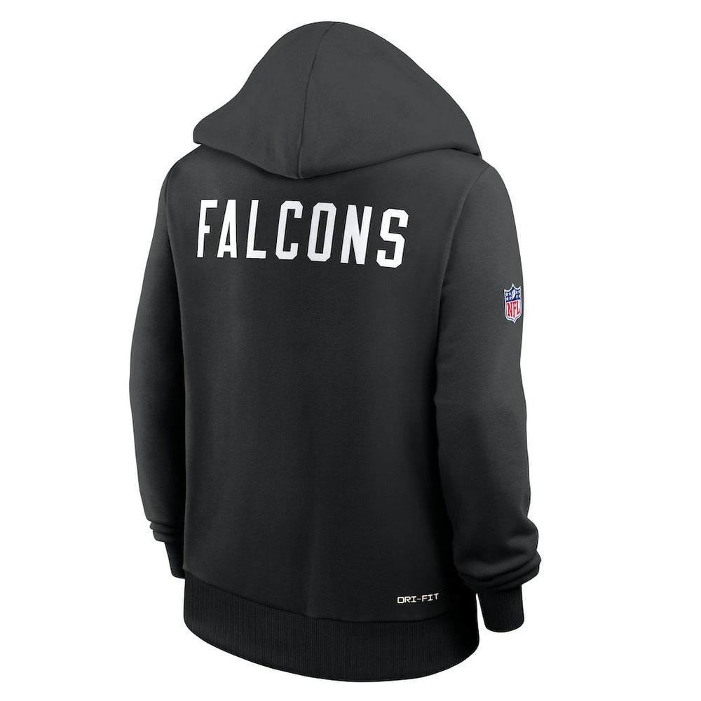 Atlanta Falcons Women's Throwback Sideline Standard Issue Dri-FIT Hoodie Black | Nike for Sale