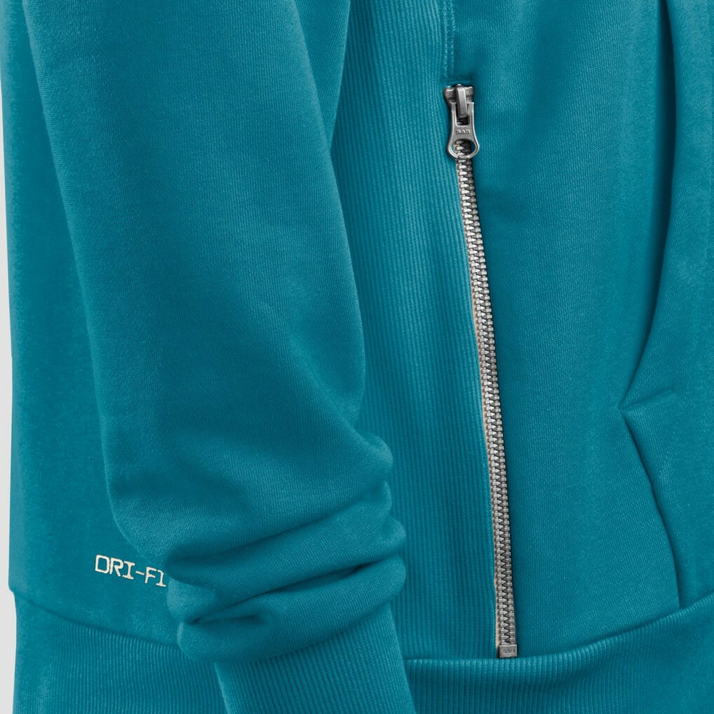 Jacksonville Jaguars Women's Throwback Sideline Standard Issue Dri-FIT Hoodie Teal | Nike for Sale