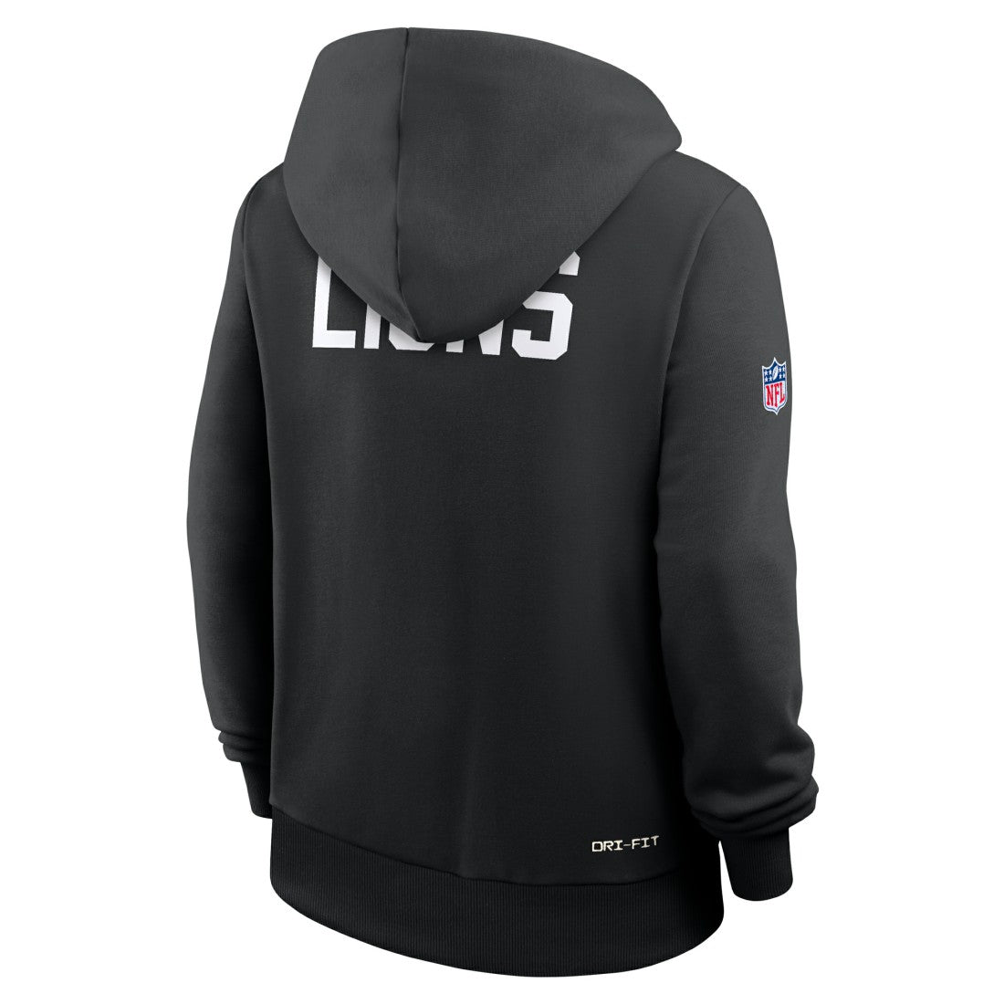 Detroit Lions Women's Throwback Sideline Standard Issue Dri-FIT Hoodie Black | Nike for Sale