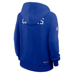 Dallas Cowboys Women's Throwback Sideline Standard Issue Dri-FIT Hoodie Royal | Nike for Sale