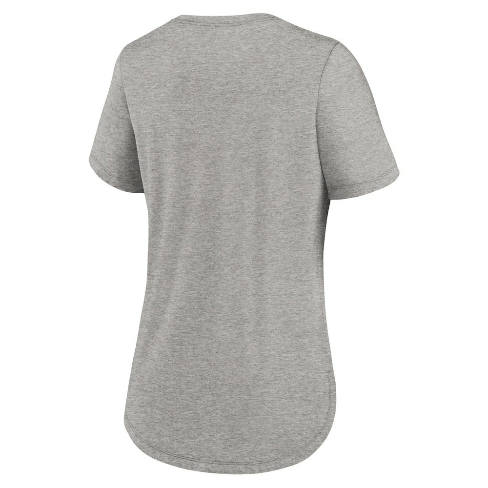 Miami Dolphins Women's Script Tri-Blend T-Shirt Gray | Nike for Sale