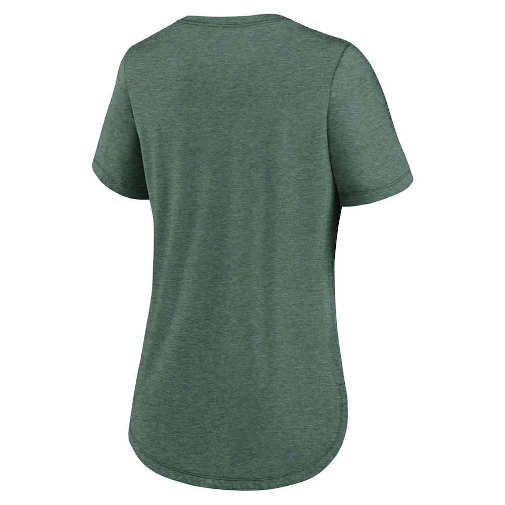New York Jets Women's Script Tri-Blend T-Shirt Green | Nike for Sale