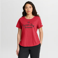 Tampa Bay Buccaneers Women's Script Tri-Blend T-Shirt Red | Nike for Sale