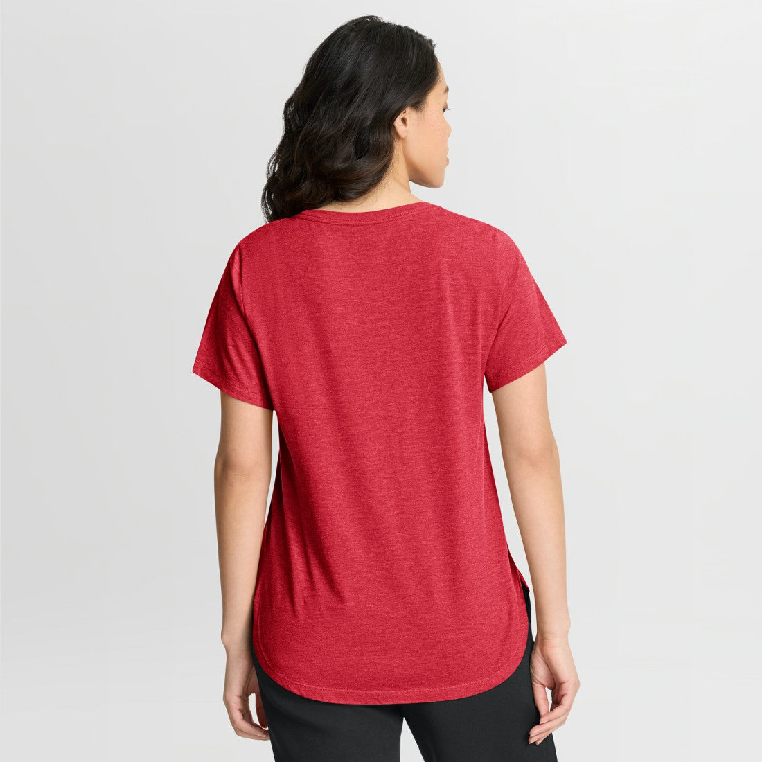 Tampa Bay Buccaneers Women's Script Tri-Blend T-Shirt Red | Nike for Sale